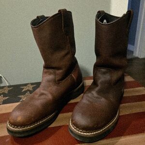 Georgia Boot Dark Brown Leather Men's Boots
